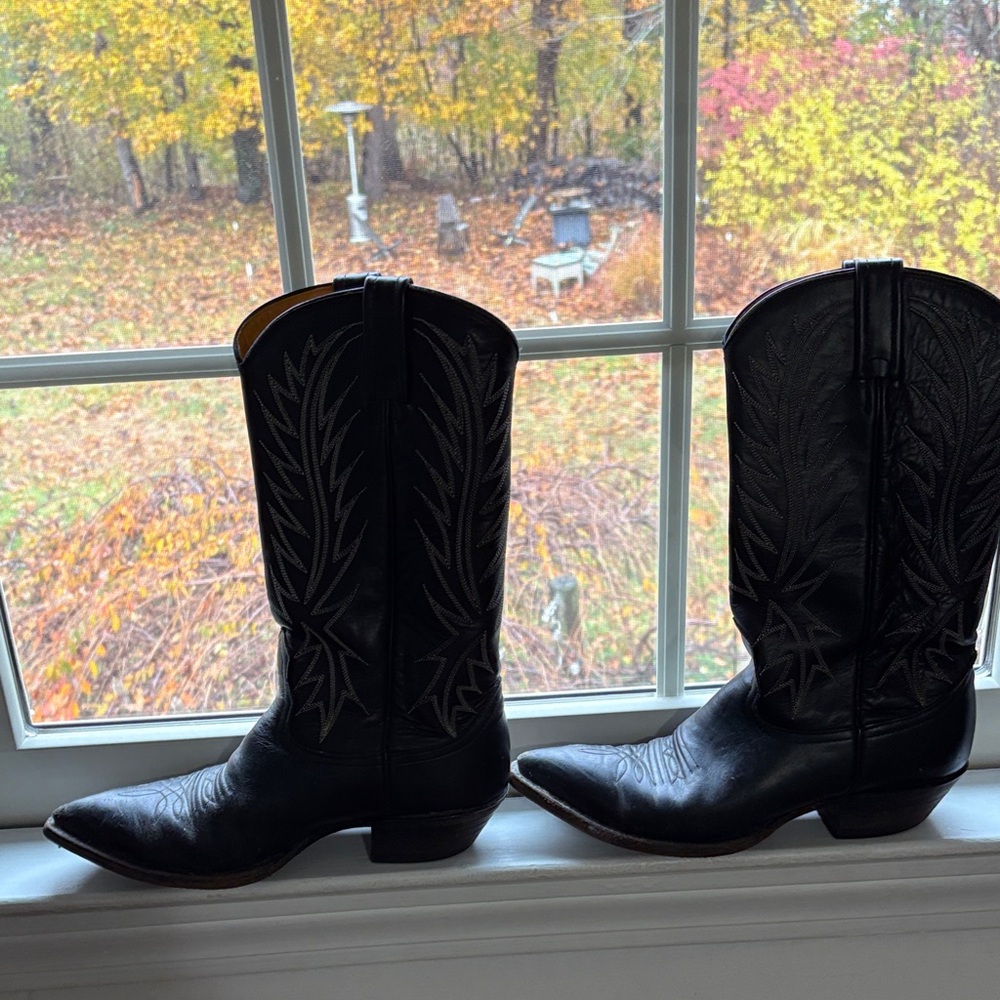 Nocona Black Western Cowboy Boots